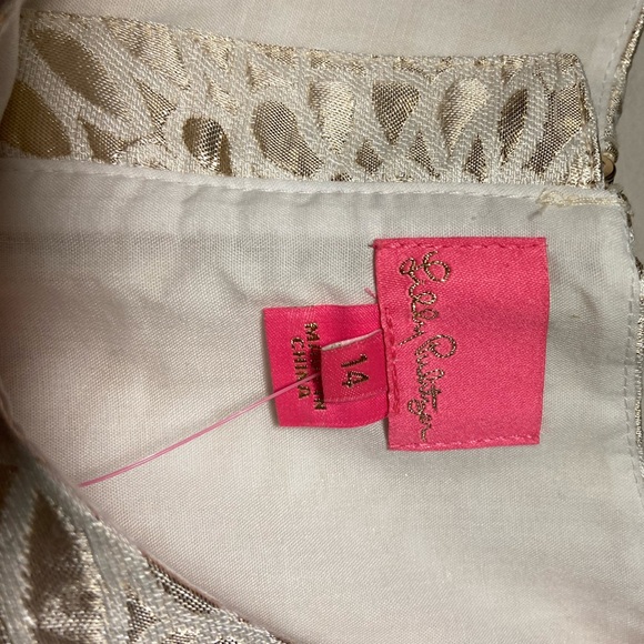 Gold and cream Lilly Pulitzer dress - Picture 3 of 5